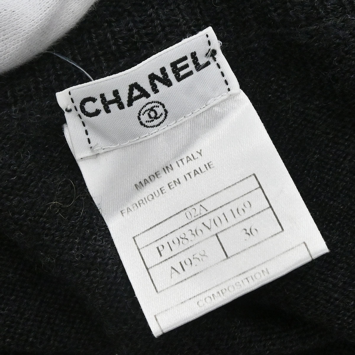 Chanel 2002 Knit Dress Gray #36