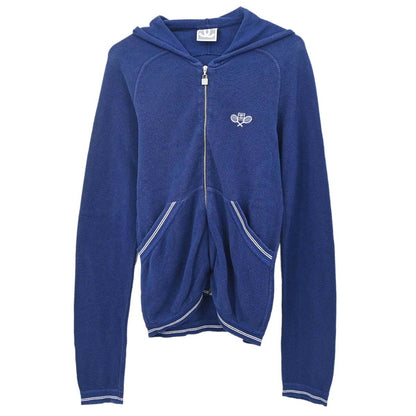 Chanel 2005 Sport Line Zip Up Hooded Tennis Jacket Navy #38