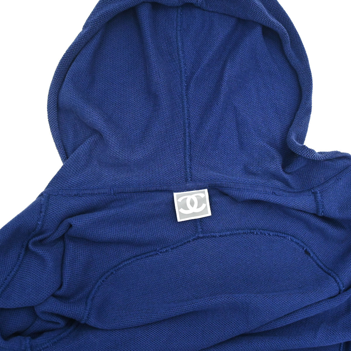 Chanel 2005 Sport Line Zip Up Hooded Tennis Jacket Navy #38