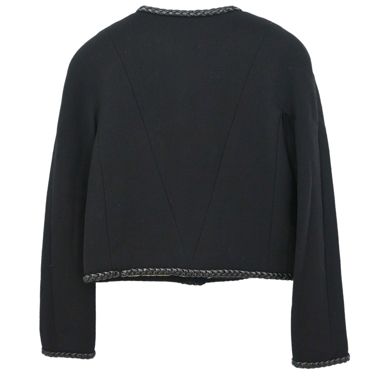 Chanel 1994 Collarless Jacket Black #38