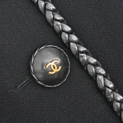 Chanel 1994 Collarless Jacket Black #38