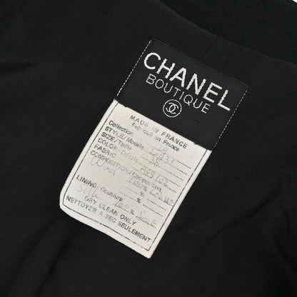 Chanel 1994 Collarless Jacket Black #38