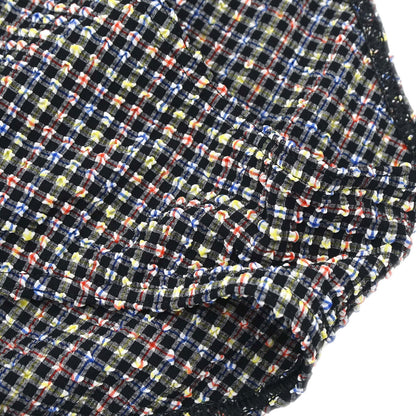 Chanel 2001 Swimwear Swimsuit Gingham Check Black #38