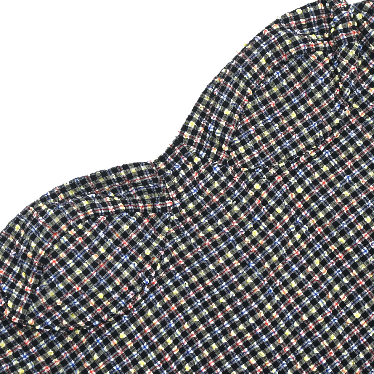 Chanel 2001 Swimwear Swimsuit Gingham Check Black #38