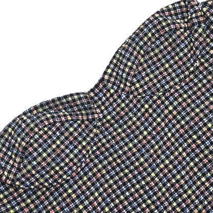 Chanel 2001 Swimwear Swimsuit Gingham Check Black #38