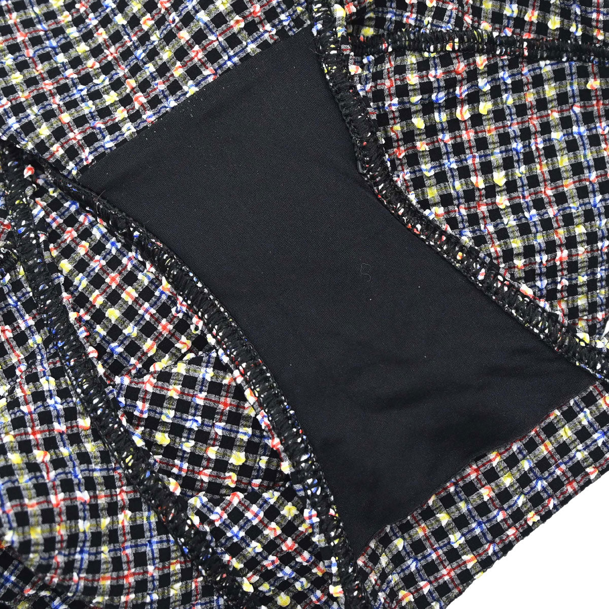 Chanel 2001 Swimwear Swimsuit Gingham Check Black #38