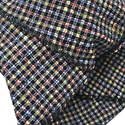Chanel 2001 Swimwear Swimsuit Gingham Check Black #38