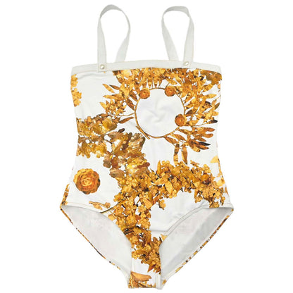 Chanel 2017-2018 Swimwear Swimsuit White Gold #36