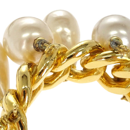 Chanel Gold Costume Pearl Bracelet Bangle Accessories 25
