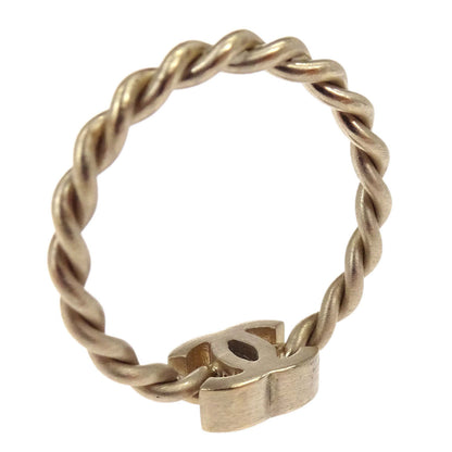 Chanel Ring Twisted Rope CC Gold #51 B14V