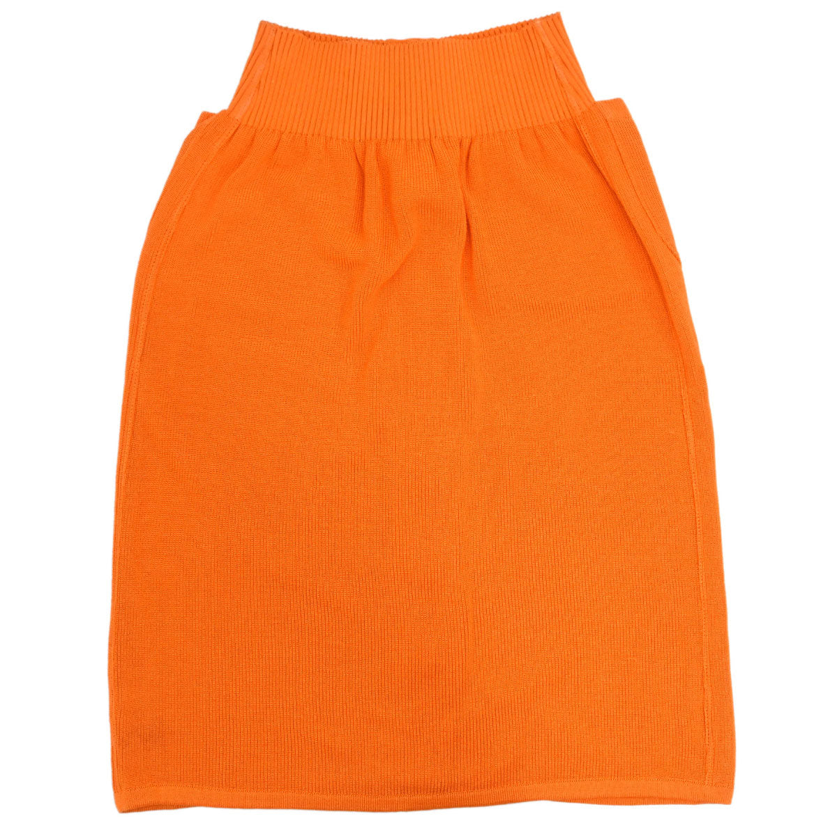 Chanel 1996 Button Up Skirt Orange #36