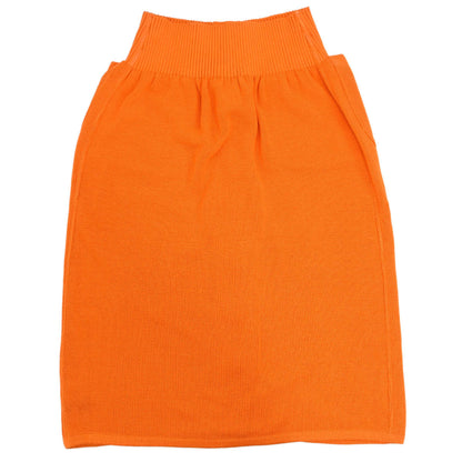 Chanel 1996 Button Up Skirt Orange #36