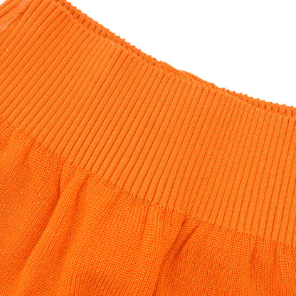 Chanel 1996 Button Up Skirt Orange #36