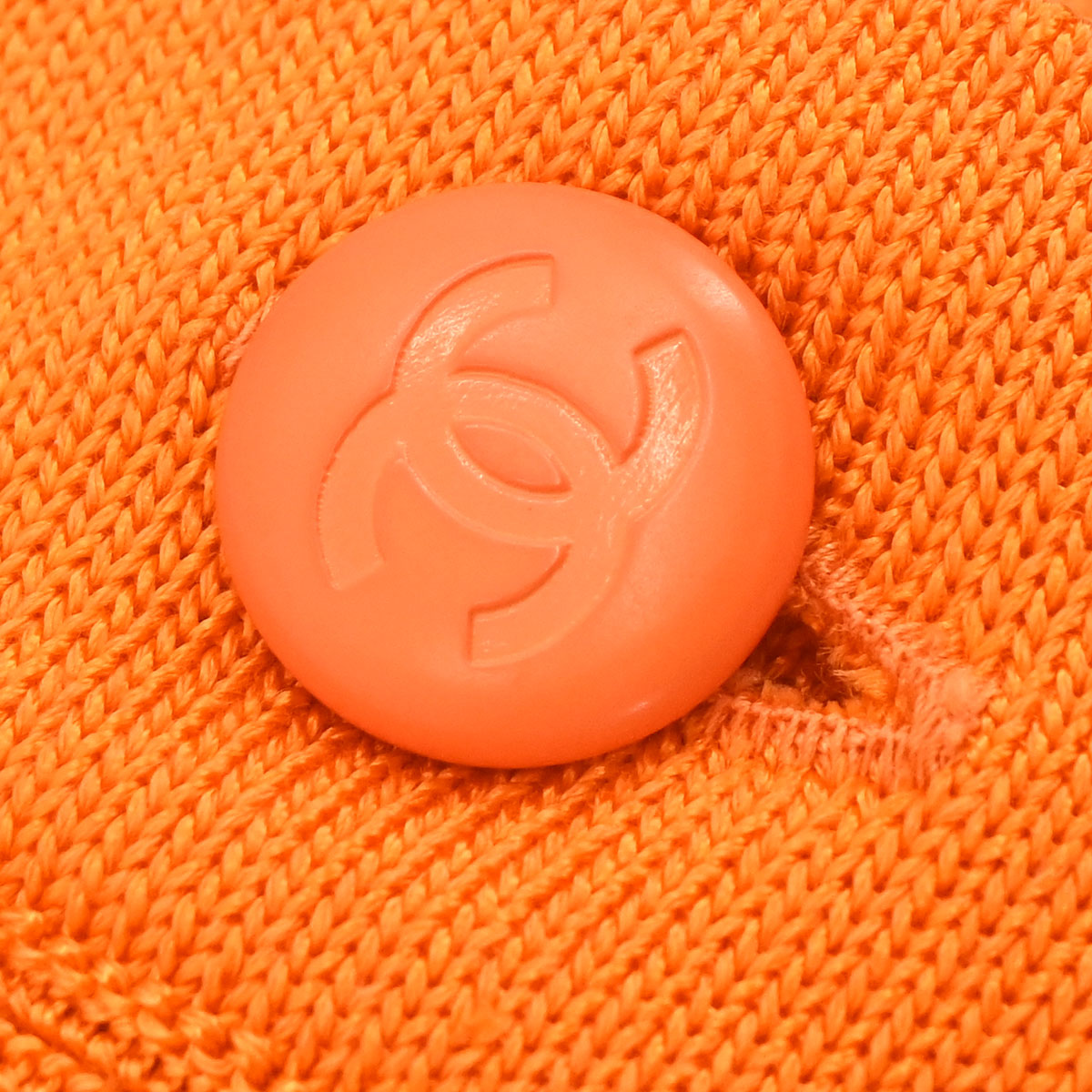 Chanel 1996 Button Up Skirt Orange #36