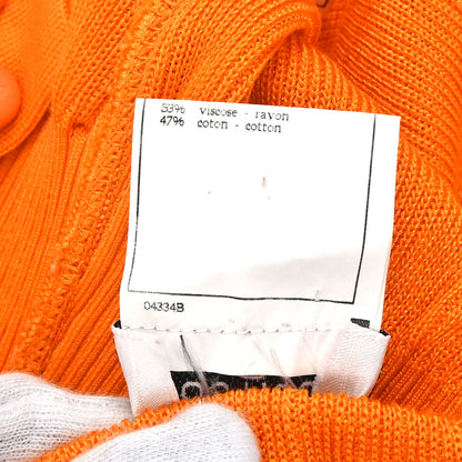 Chanel 1996 Button Up Skirt Orange #36