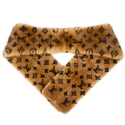 Louis Vuitton Monogram Mink Shawl Stole M72245