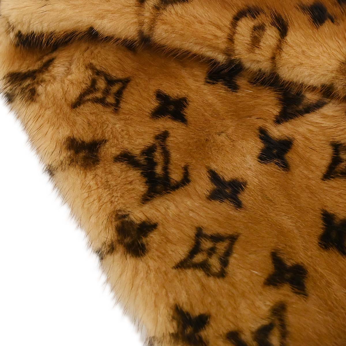 Louis Vuitton Monogram Mink Shawl Stole M72245