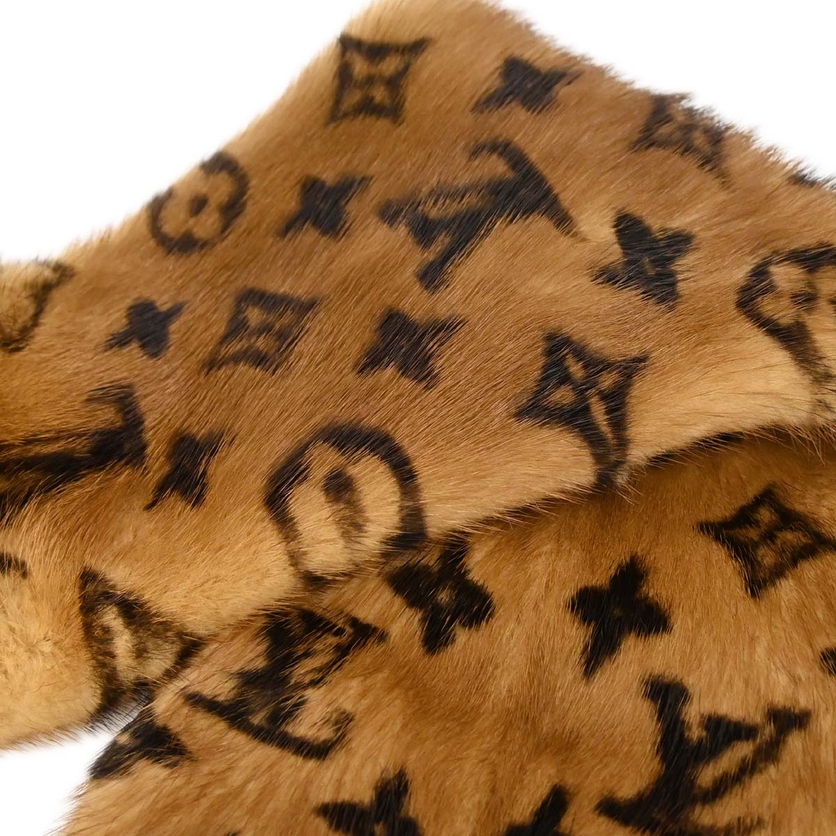Louis Vuitton Monogram Mink Shawl Stole M72245