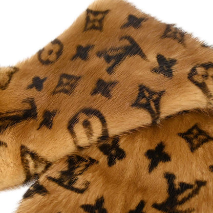 Louis Vuitton Monogram Mink Shawl Stole M72245