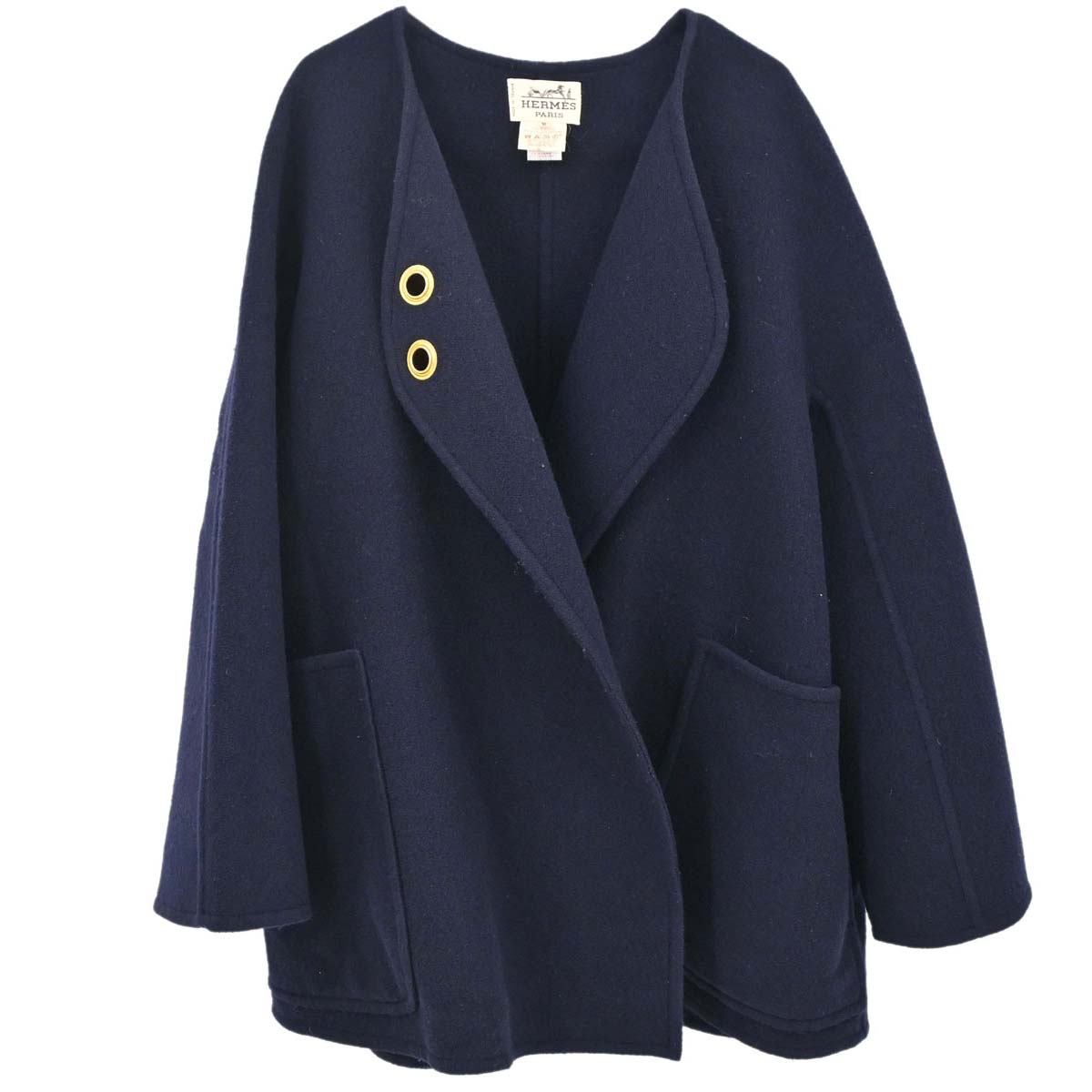 Hermes Coat Navy #36