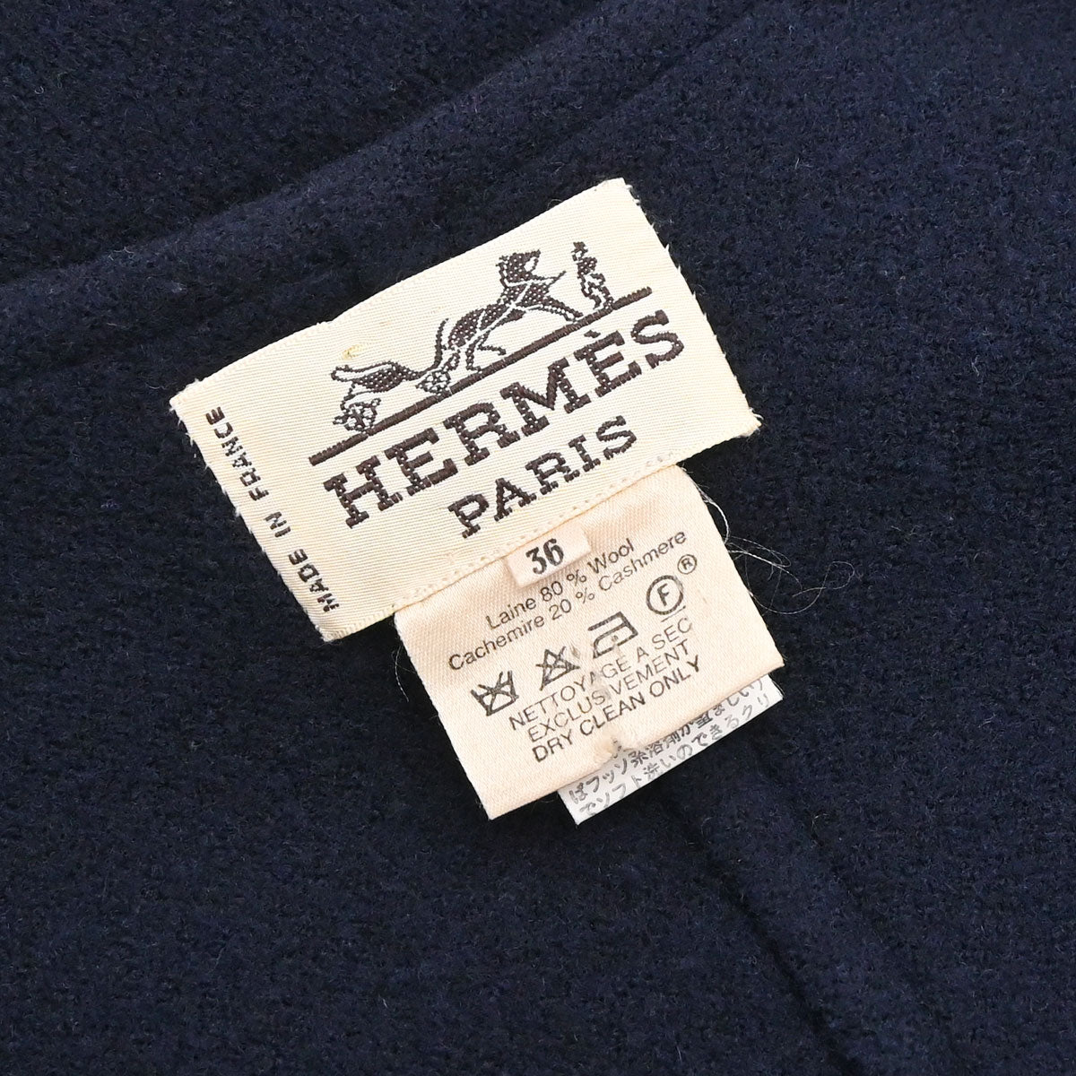 Hermes Coat Navy #36
