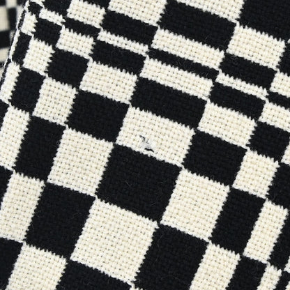 Celine Check Coat Black White #38