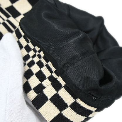 Celine Check Coat Black White #38