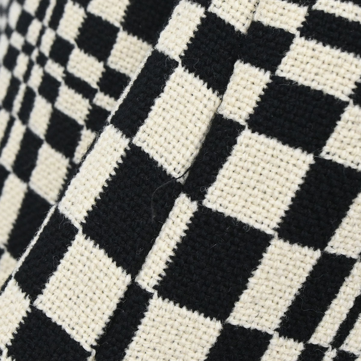 Celine Check Coat Black White #38