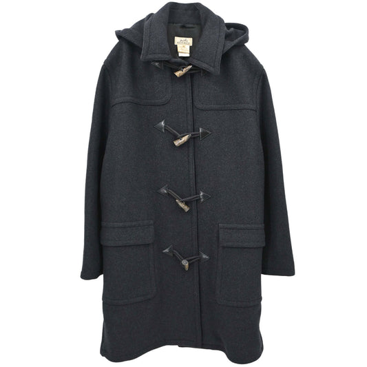 Hermes Hooded Duffle Coat Gray #50