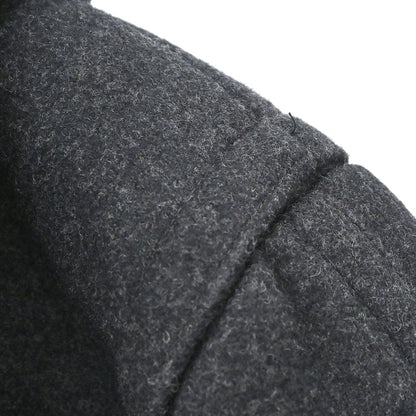 Hermes Hooded Duffle Coat Gray #50