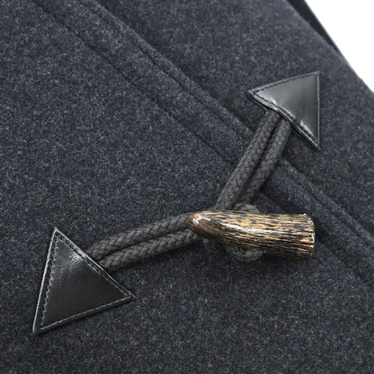 Hermes Hooded Duffle Coat Gray #50