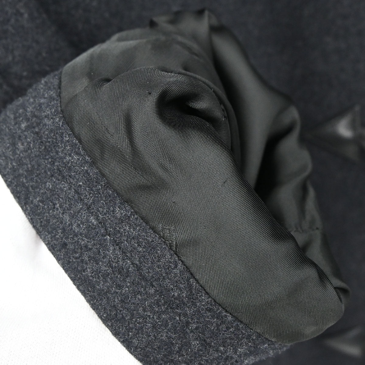 Hermes Hooded Duffle Coat Gray #50