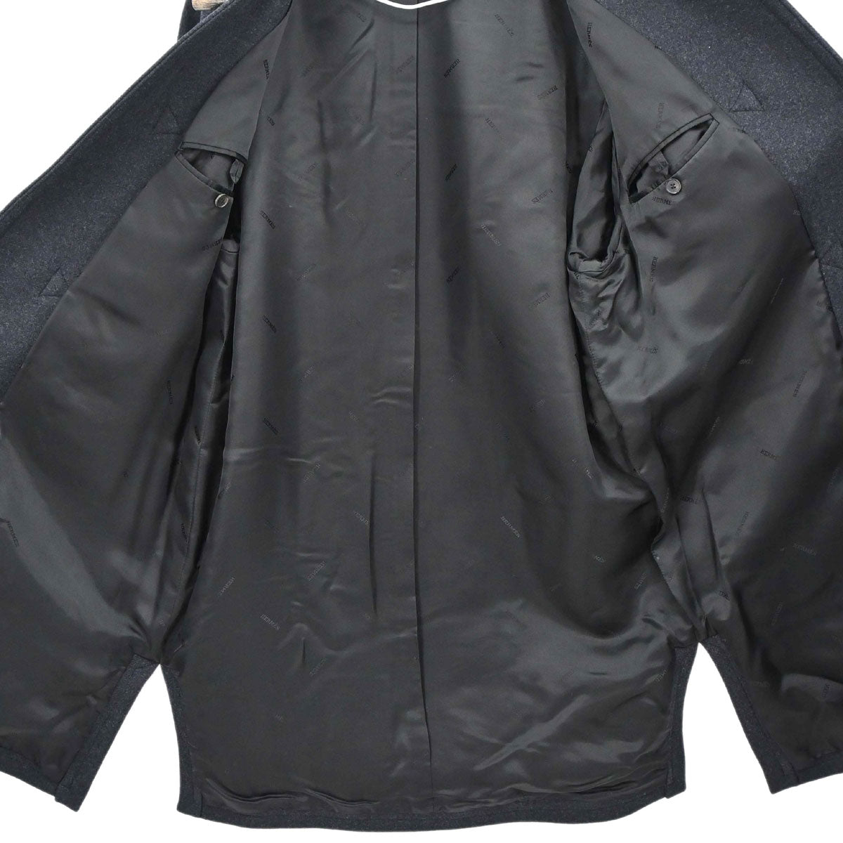 Hermes Hooded Duffle Coat Gray #50