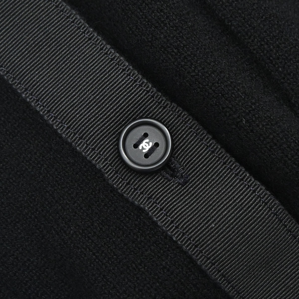 Chanel 1995 Short Sleeve Cardigan Black #42