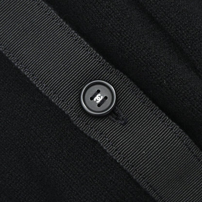 Chanel 1995 Short Sleeve Cardigan Black #42
