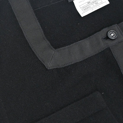 Chanel 1995 Short Sleeve Cardigan Black #42