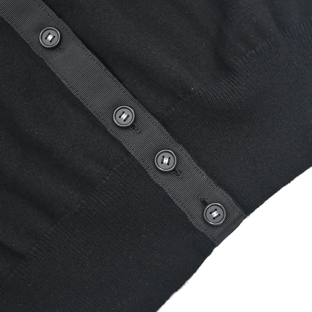 Chanel 1995 Short Sleeve Cardigan Black #42