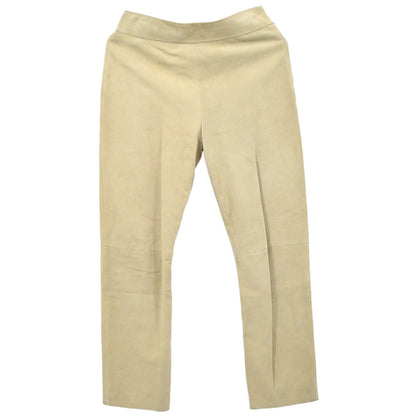 Loewe 2011 Long Pants Suede Beige #36