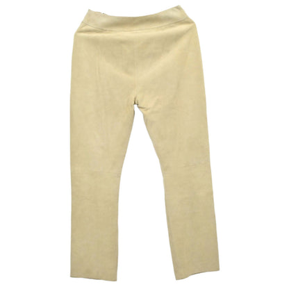 Loewe 2011 Long Pants Suede Beige #36