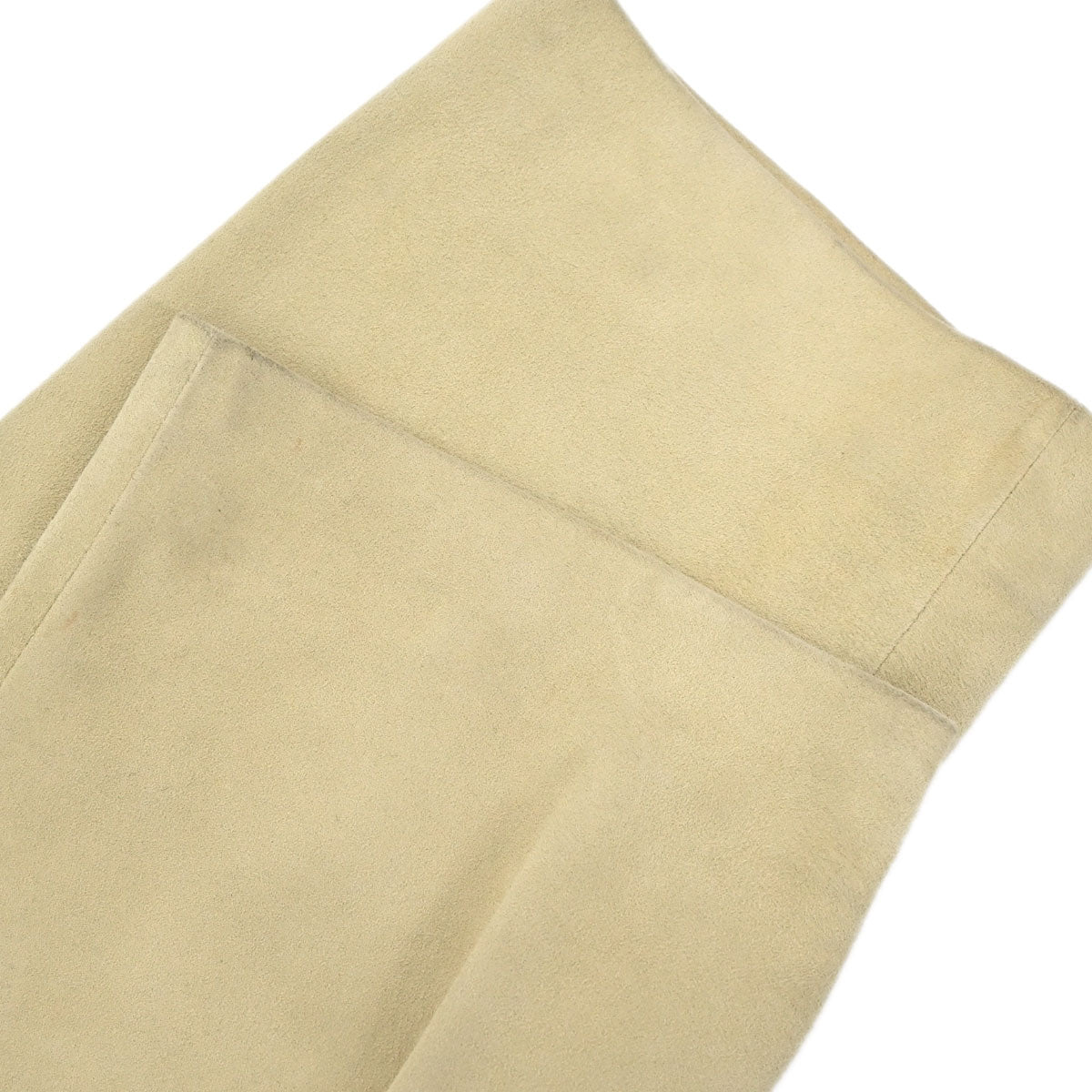 Loewe 2011 Long Pants Suede Beige #36