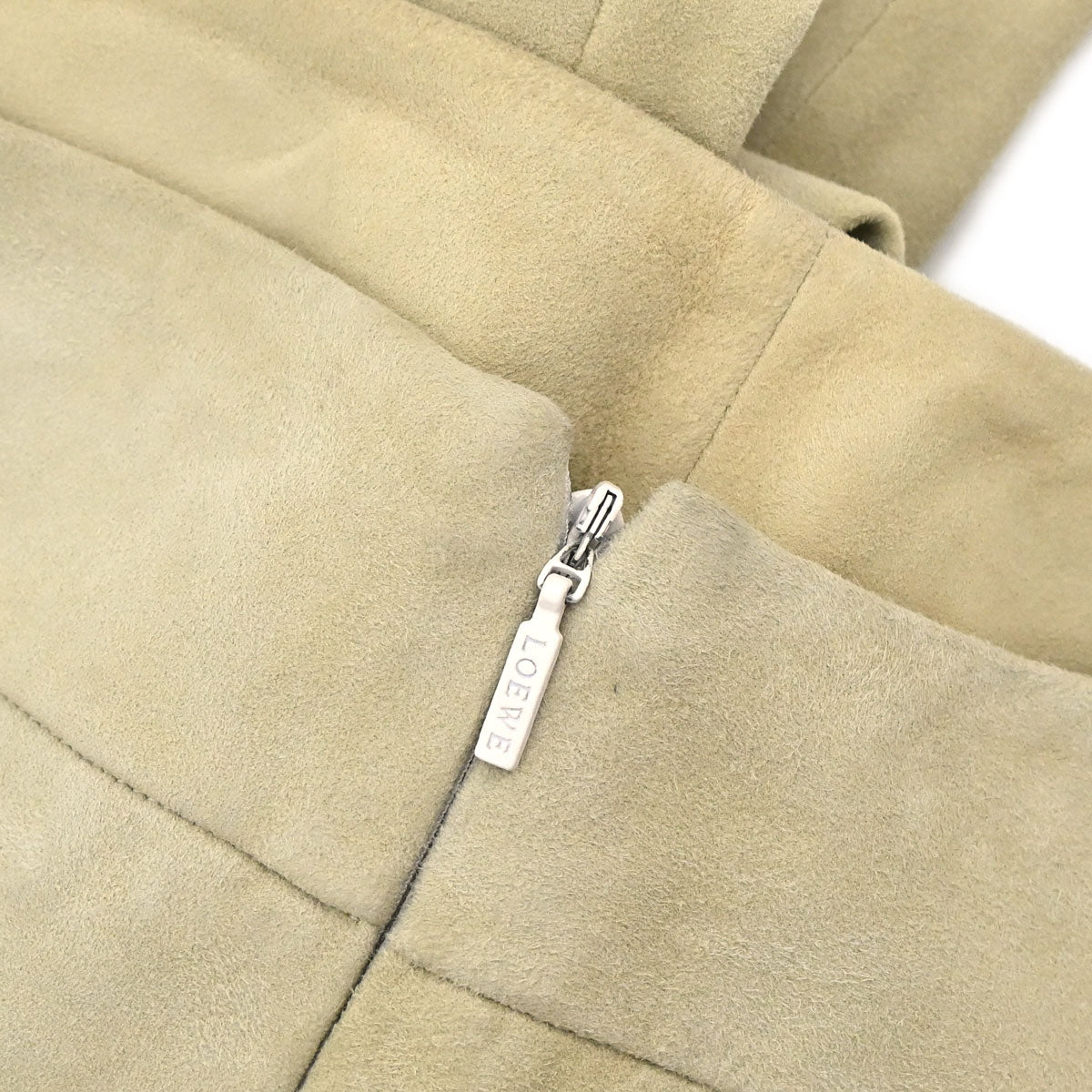 Loewe 2011 Long Pants Suede Beige #36