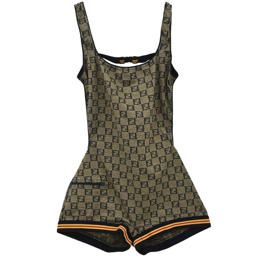 Fendi Zucchino Swimwear Swimsuit Khaki #40