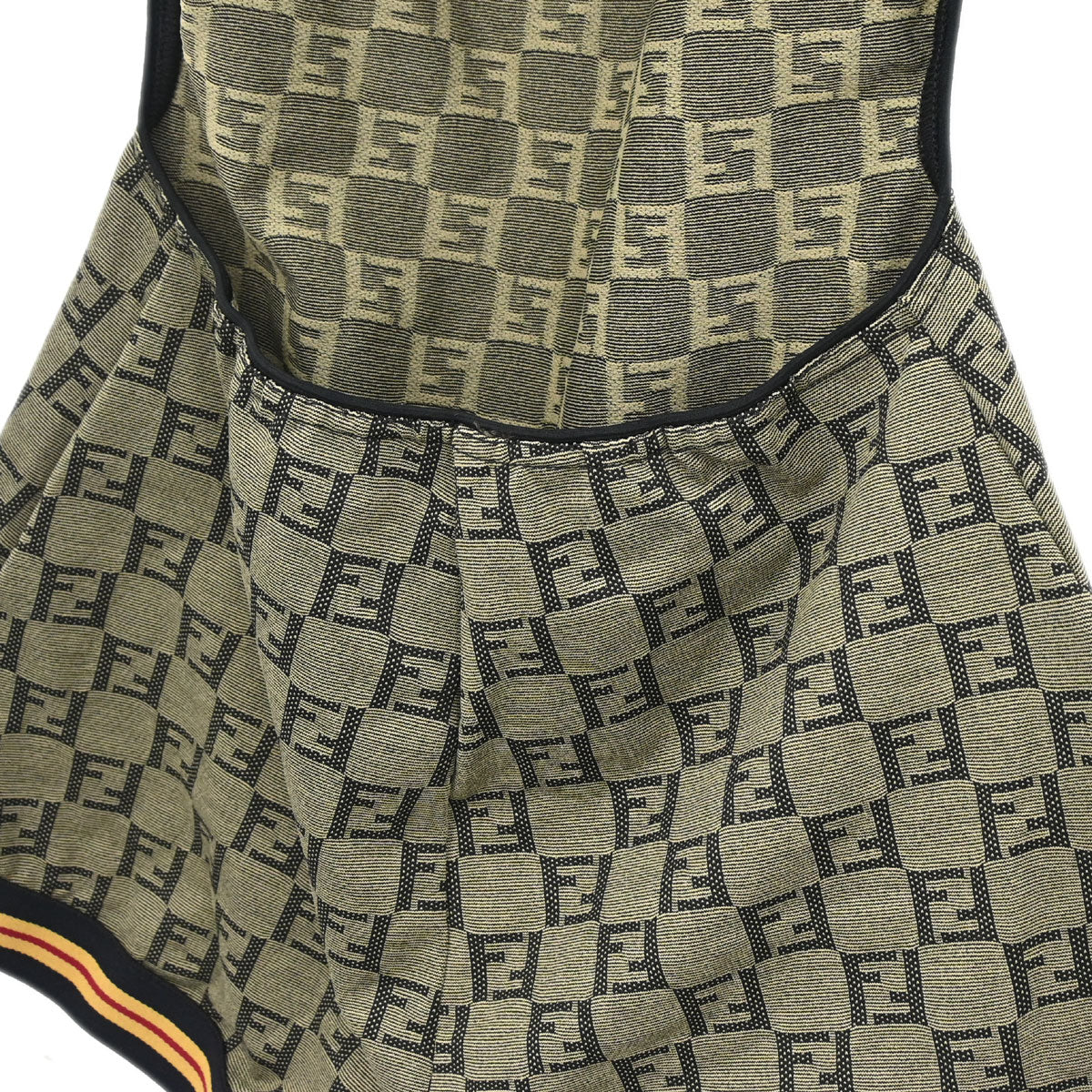 Fendi Zucchino Swimwear Swimsuit Khaki #40