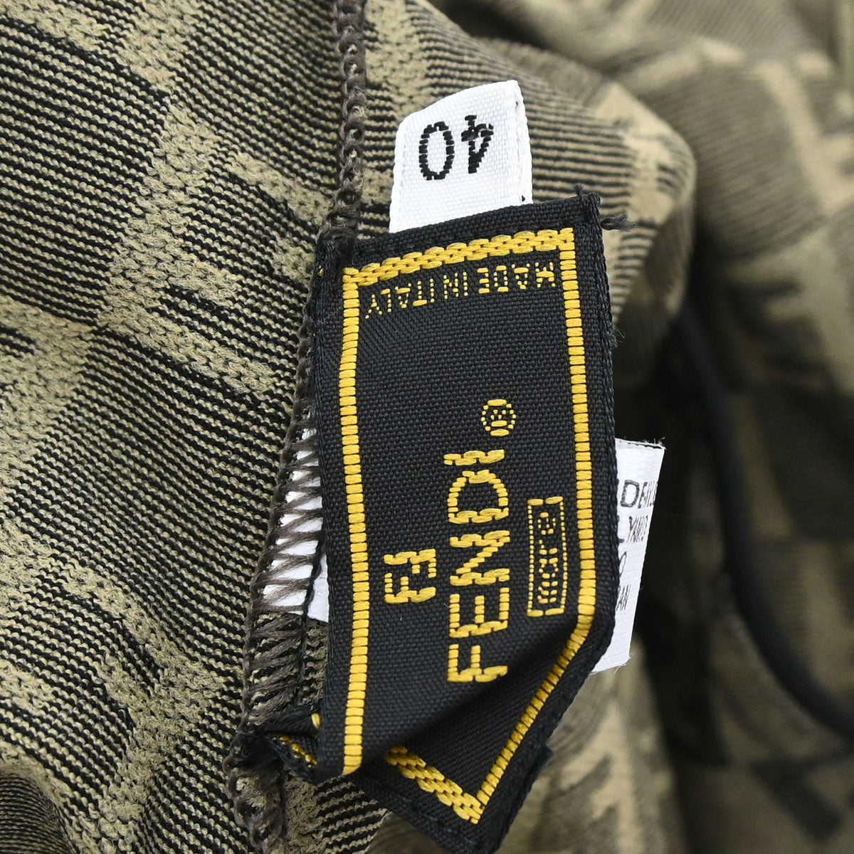 Fendi Zucchino Swimwear Swimsuit Khaki #40