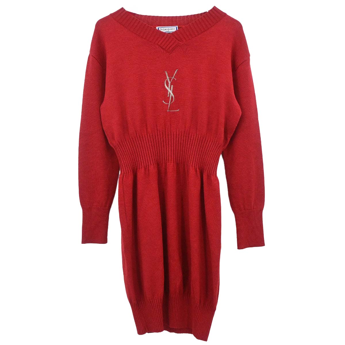 Yves Saint Laurent Knit Dress Red #M