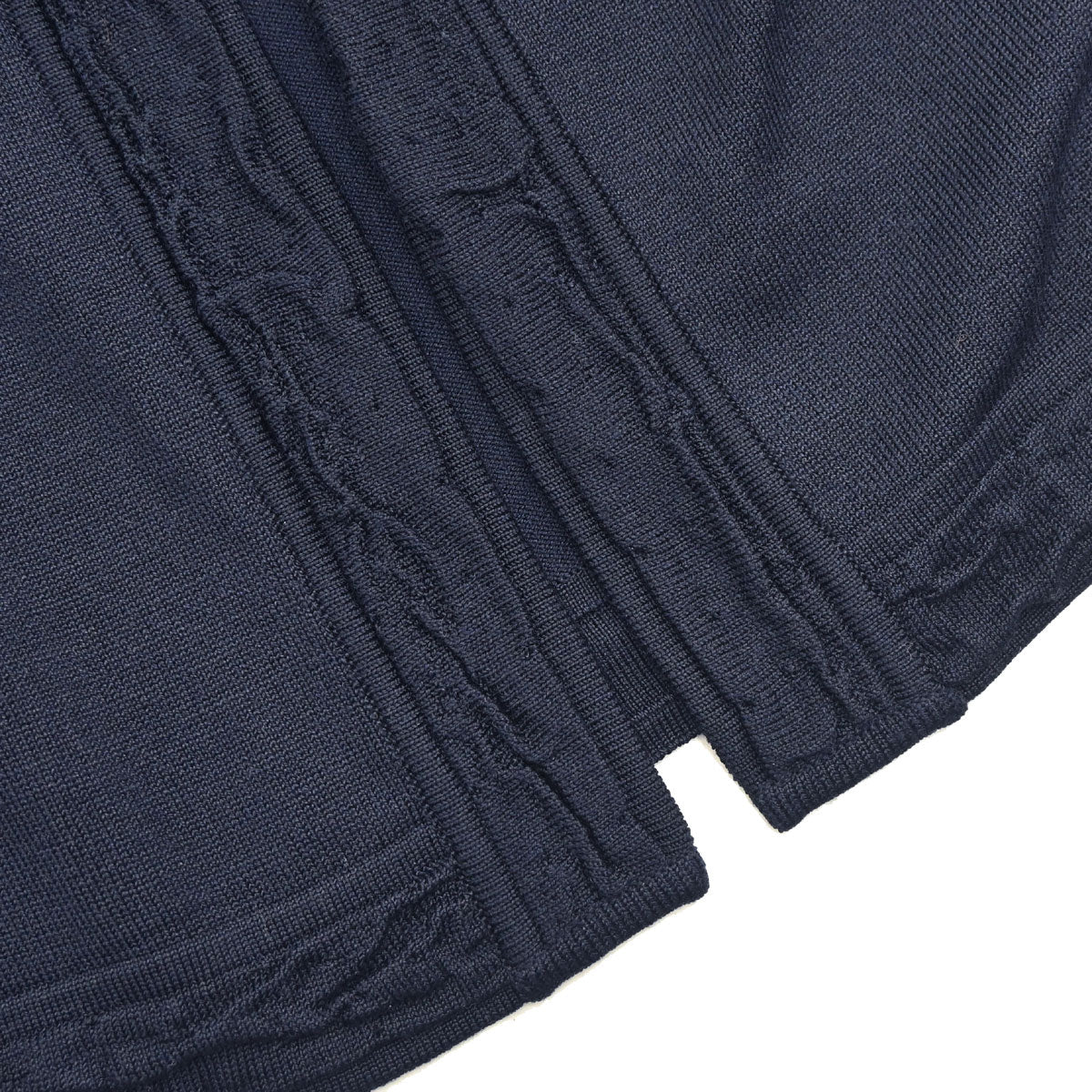 Chanel 2002 Cardigan Lace Rhinestone CC Navy #42
