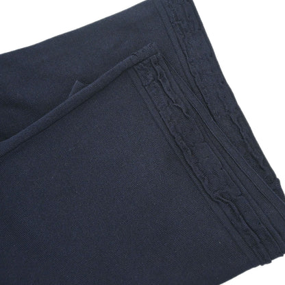 Chanel 2002 Cardigan Lace Rhinestone CC Navy #42