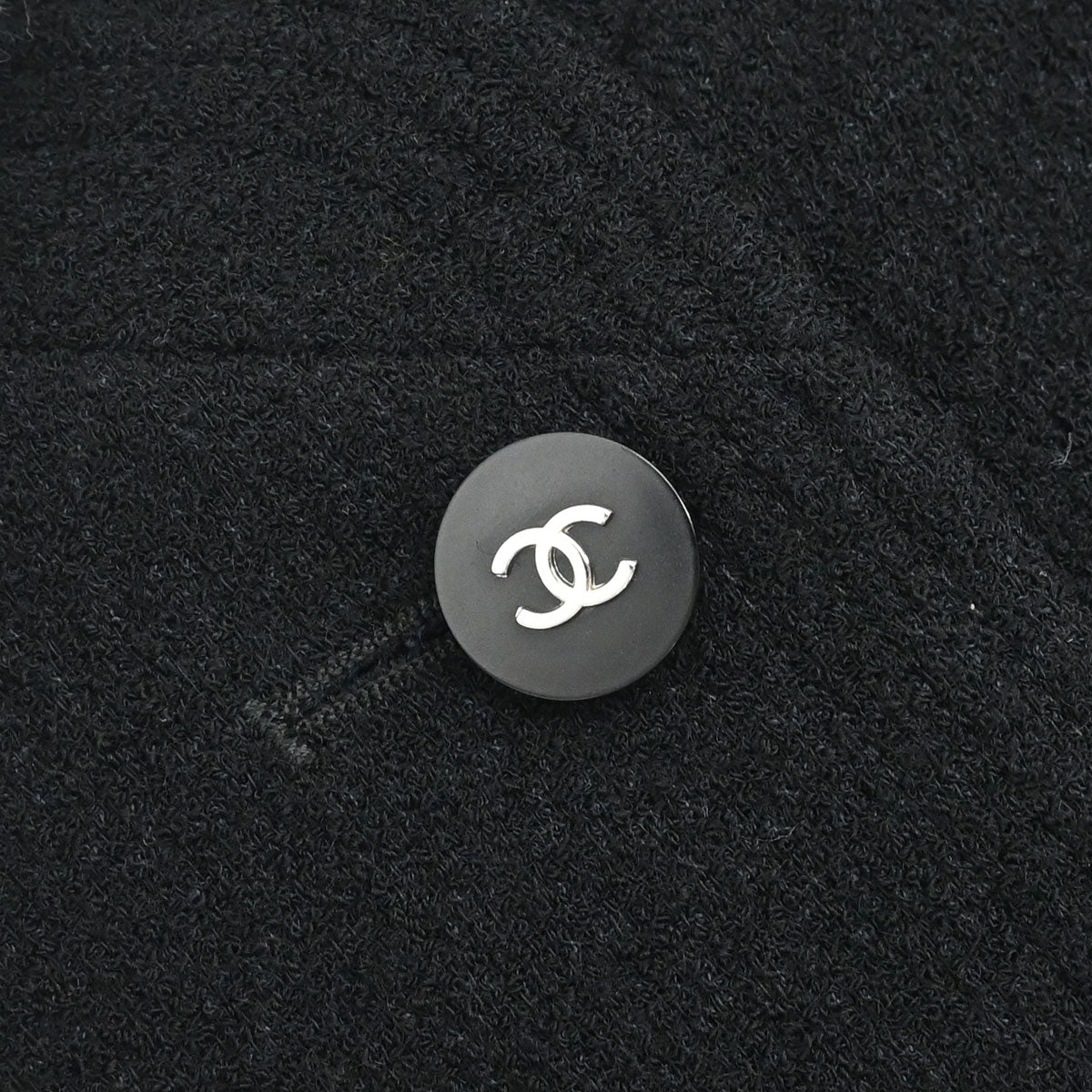 Chanel 1996 Single Breasted Collarless Jacket Black #40