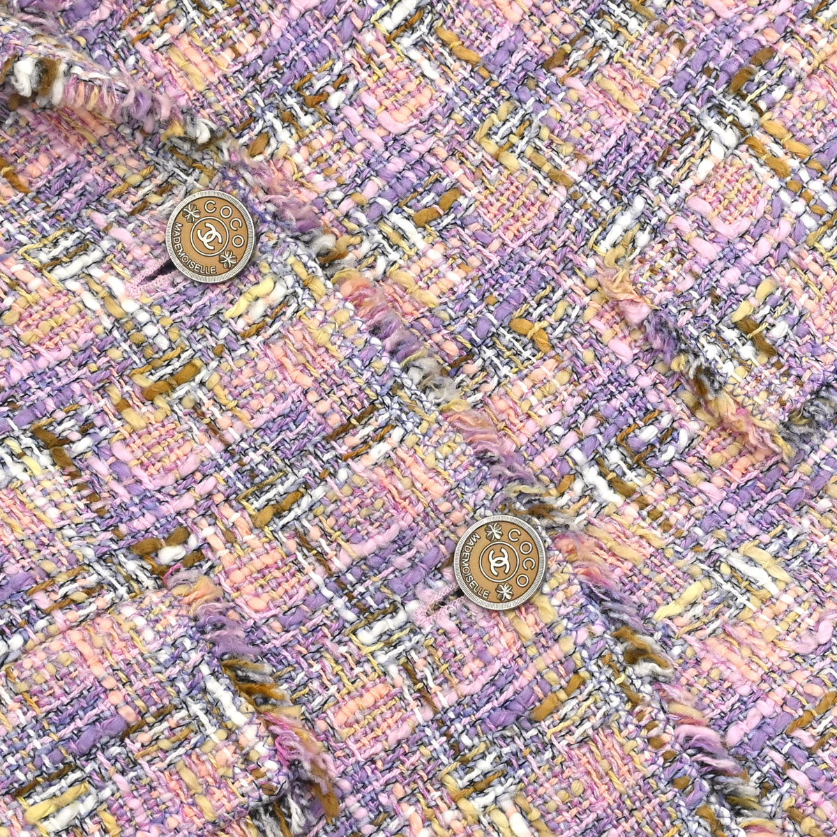 Chanel 2005 Single Breasted Tweed Jacket Pink #38
