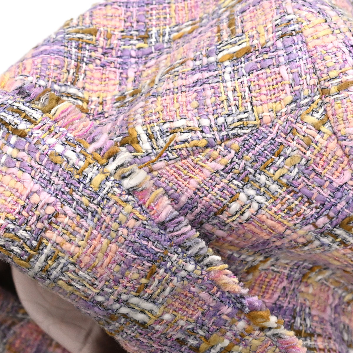 Chanel 2005 Single Breasted Tweed Jacket Pink #38